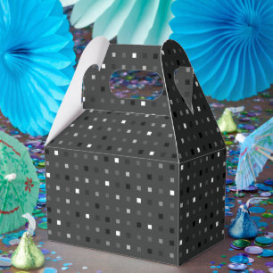 Ballotins Pixel en gris noir Motif sans couture