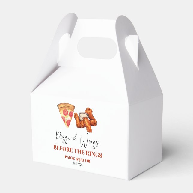 Ballotins Pizza et ailes avant le dîner de répétition des ai (Verso)