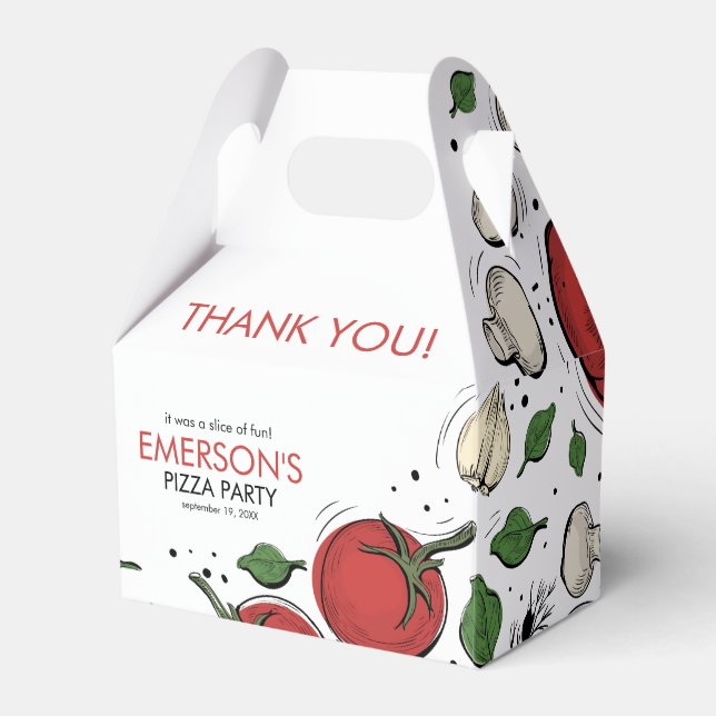 Ballotins Pizza fête anniversaire Merci (Verso)