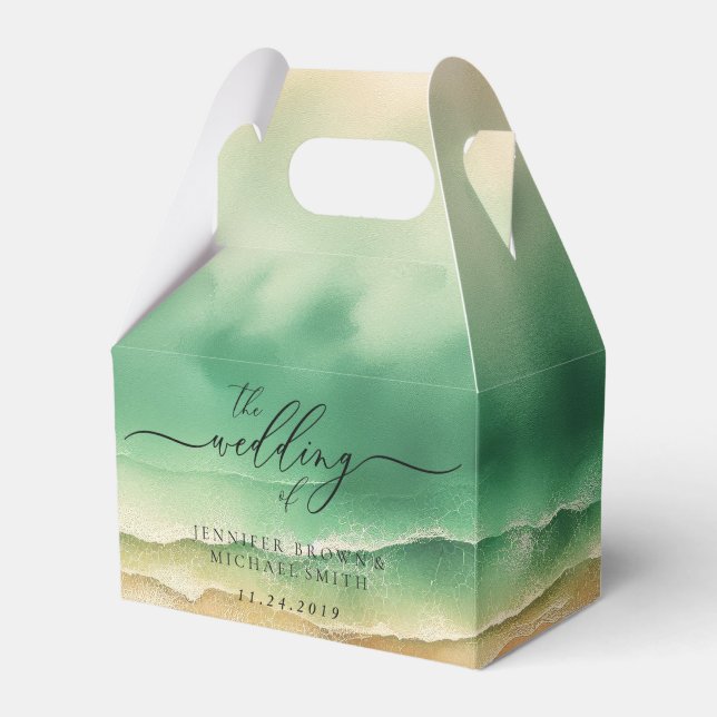 Ballotins Plage Océanique Eau Bleue Aquarelle Soleil d'Été (Verso)