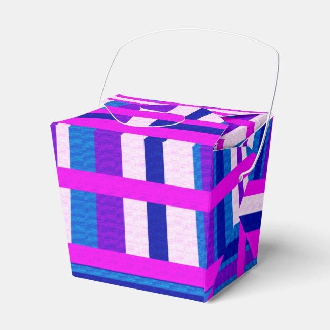 Ballotins Plaid bleu rose violet (Verso)