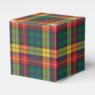 Ballotins Plaid Tartan Motif Rouge Vert Parti moderne