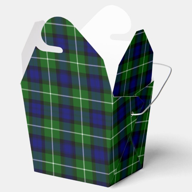 Ballotins Plaid vert bleu Lamont tartan (Ouvert)