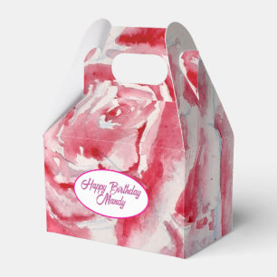 Ballotins Plaque de Motif de papier Rose Rose rouge