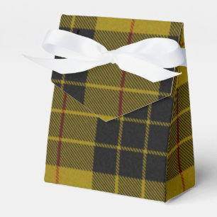 Ballotins Plaque noire jaune tartan MacLeod