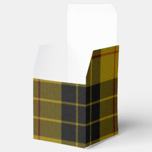 Ballotins Plaque noire jaune tartan MacLeod