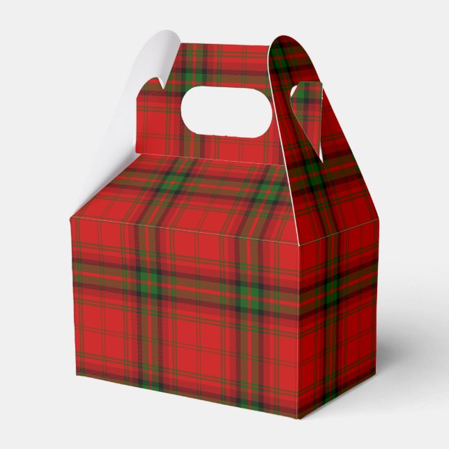 Ballotins Plaque rouge vert tartan MacDougall (Verso)