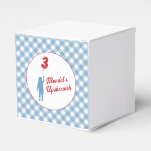 Ballotins Plaques de papier bleu En vichy Upsherin