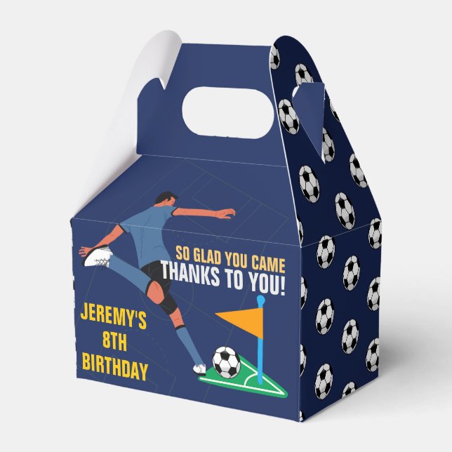 Ballotins Playful Blue Soccer Birthday Kids (Verso)