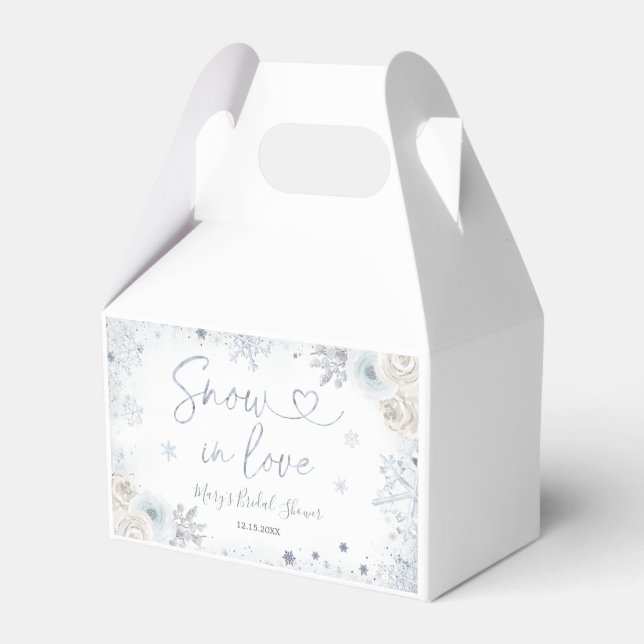 Ballotins Pluie de neige hivernale pour la baby shower de ma (Verso)