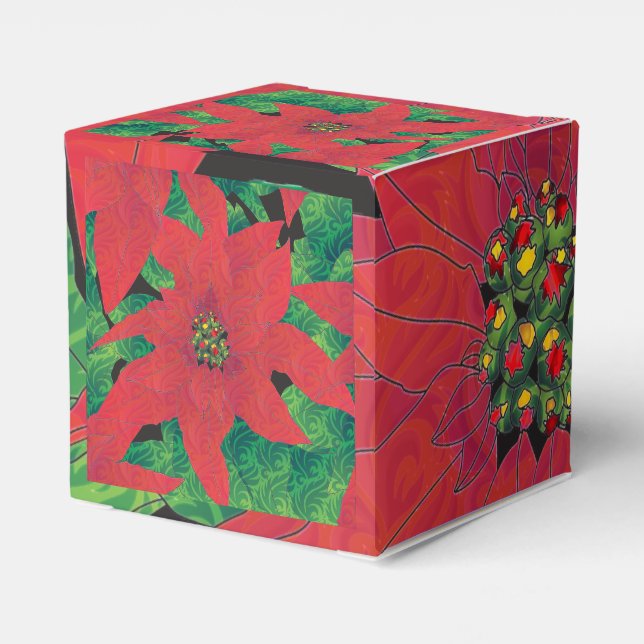 Ballotins Poinsettia Cadeaux (Arrière)
