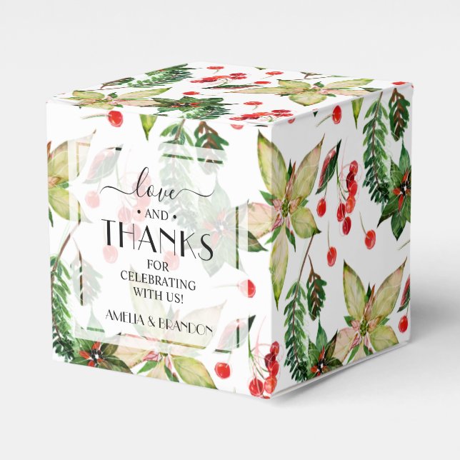 Ballotins Poinsettias et Berries Noël (Verso)