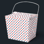 Ballotins Points<br><div class="desc">Cette boîte de faveur de cadeau est montrée dans une impression de points rouges,  blancs et bleus.  
Choisissez parmi de nombreux styles,  personnalisez cet article ou achetez tel quel.




Impression sous licence</div>