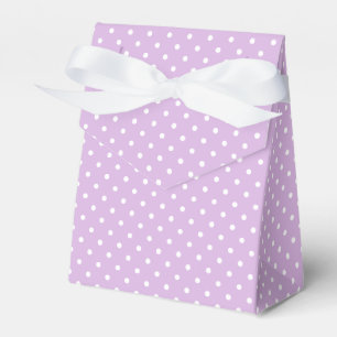 Ballotins Points classiques blancs - Lilas doux