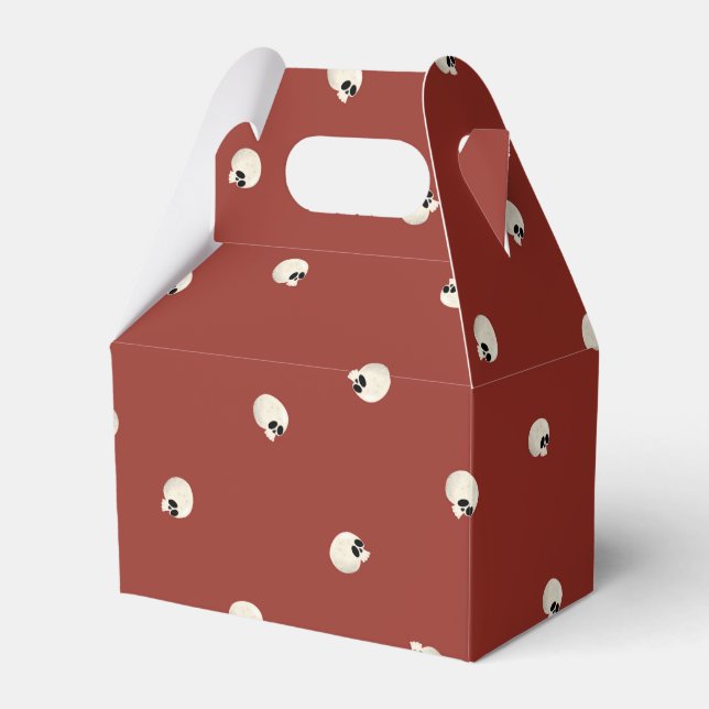Ballotins Points de crâne Kawaii mignons aléatoires rouges (Verso)