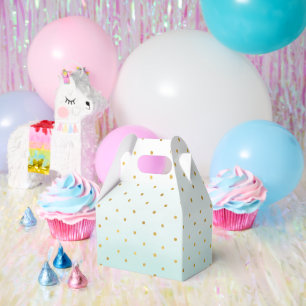 Ballotins Points Gold Confetti Aqua Mint