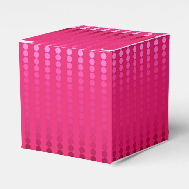Ballotins Points satinés - nuances rose fuchsia (Verso)