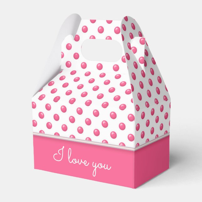 Ballotins Pois Abstraits rose (Verso)