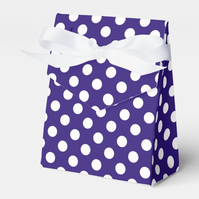 Ballotins Pois blancs sur bleu foncé (Verso)