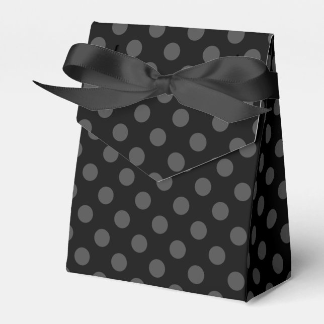 Ballotins Pois gris sur noir (Verso)