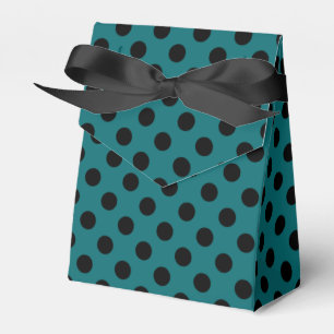 Ballotins Pois noirs en turquoise