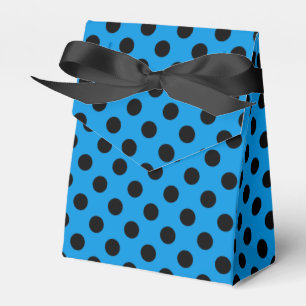 Ballotins Pois noirs sur bleu ciel
