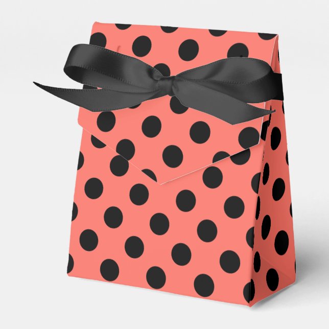 Ballotins Pois noirs sur corail vivant (Verso)