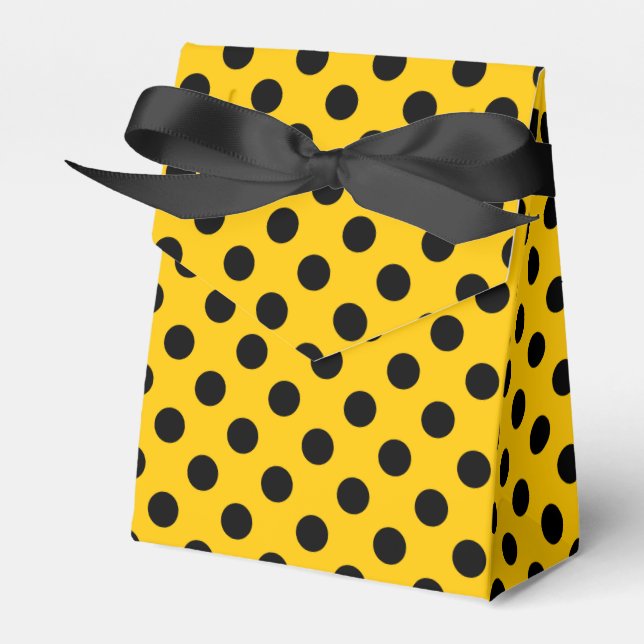 Ballotins Pois noirs sur jaune (Verso)