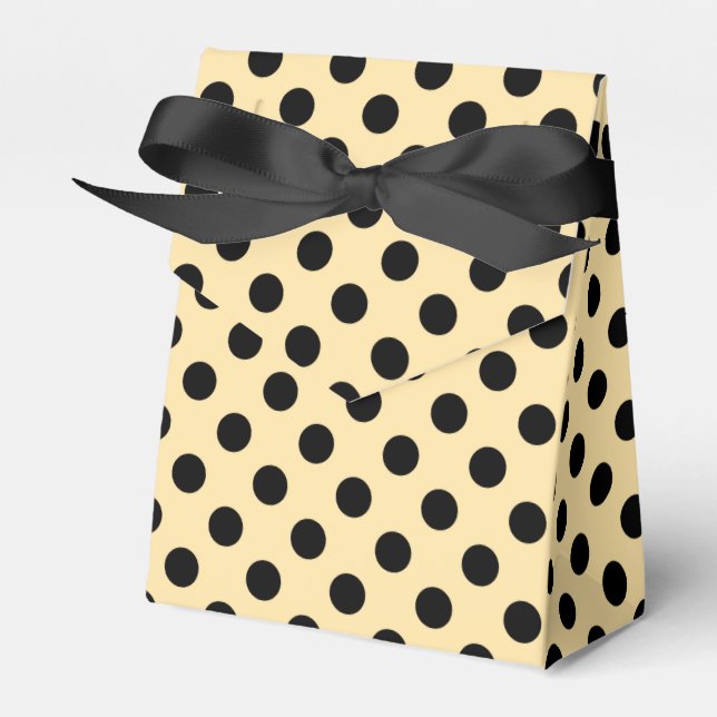 Ballotins Pois noirs sur jaune pâle (Verso)