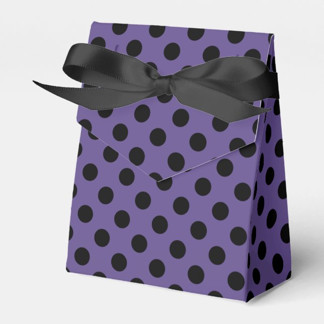 Ballotins Pois noirs sur ultra violet (Verso)