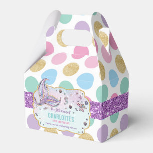 Ballotins Pois Sirène Anniversaire Baby shower Merci