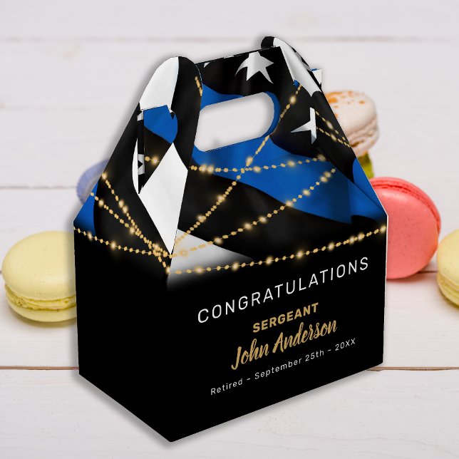 Ballotins Police Officier Parti de retraite Mince Ligne bleu (Créateur téléchargé)