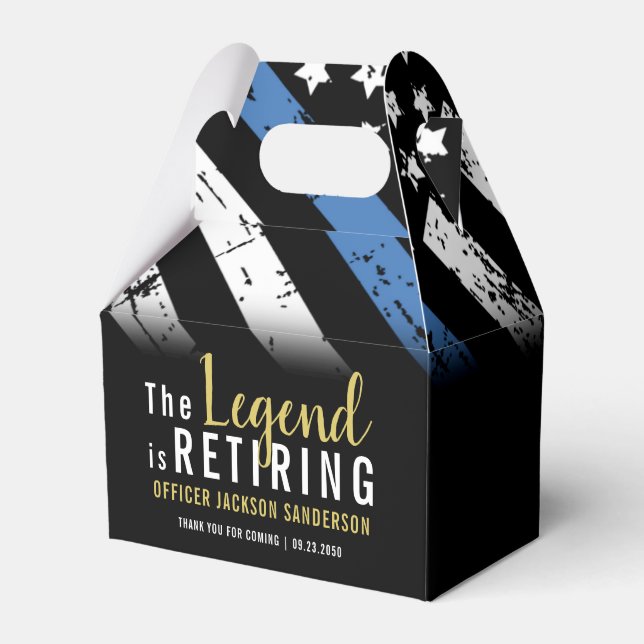 Ballotins Police Retraite Blue Line Police Enforcement Party (Verso)