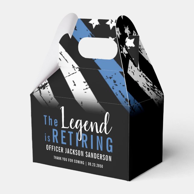 Ballotins Police Retraite Party Blue Line Police Enforcement (Verso)