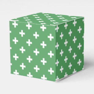 Ballotins Polka blanche croise sur vert