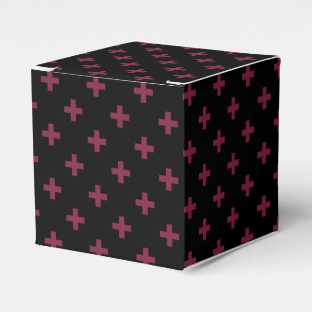 Ballotins Polka de mûre croise sur le noir (Verso)