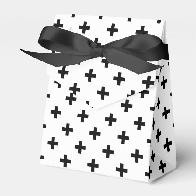 Ballotins Polka noire croise sur blanc (Verso)