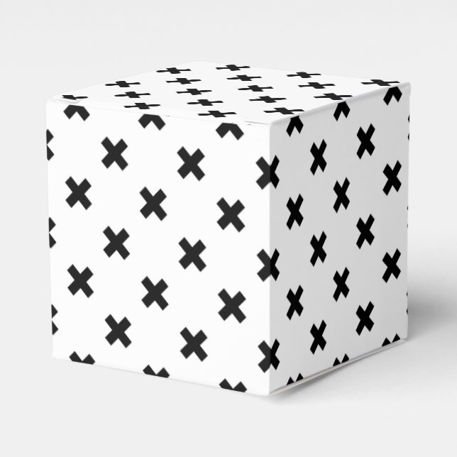 Ballotins Polka noire croise sur blanc (Verso)