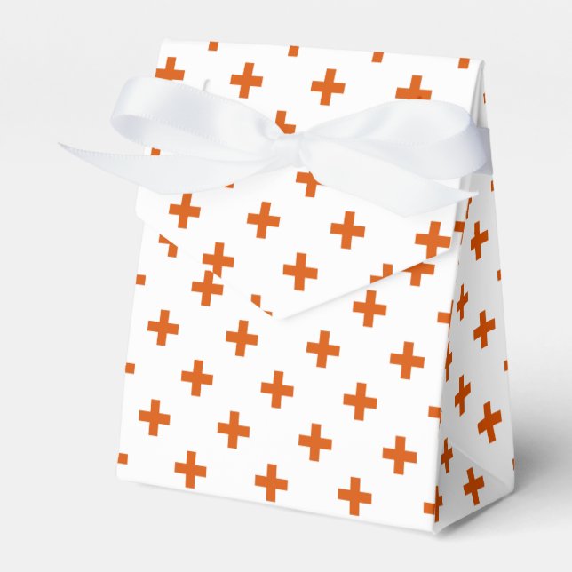 Ballotins Polka orange croise sur blanc (Verso)