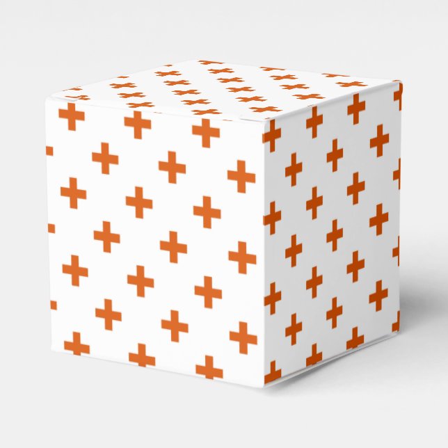 Ballotins Polka orange croise sur blanc (Verso)