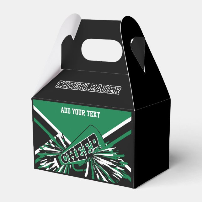 Ballotins Pom-Pom Vert, Noir et Blanc  (Verso)