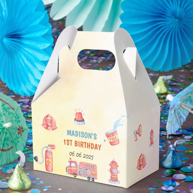 Ballotins Pompier Camion d'incendie 1er anniversaire (Fête)