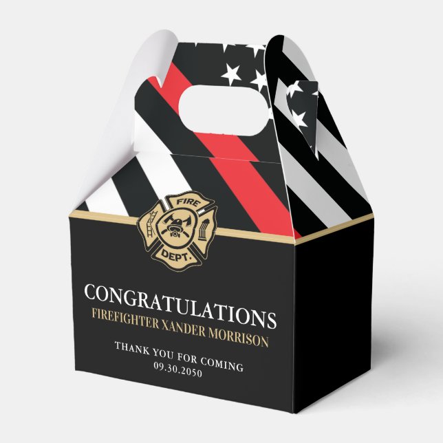 Ballotins Pompier Red Line Drapeau de l'Académie des incendi (Verso)