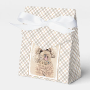 Ballotins Poodle Miniature Toy Apricot Crème Chien Brown Art