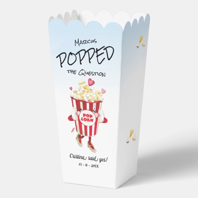 Ballotins Pop La Question Popcorn Fiançailles (Recto)