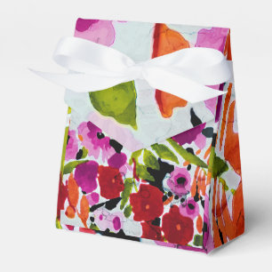 Ballotins Pop of Bold Color Inky Watercolor Flowers Mariage