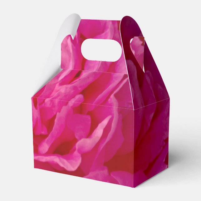 Ballotins Pop rose Peony-PARTY FAVOR BOX, style boîte à gabl (Verso)