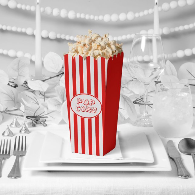 Ballotins Popcorn À Thème Rouge Et Blanc (Créateur téléchargé)