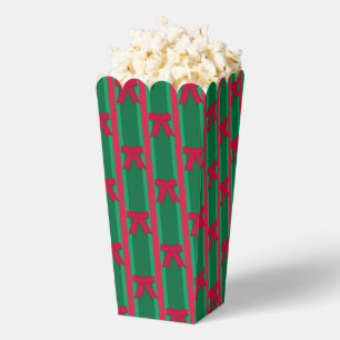 Ballotins Popcorn au nœud de Noël amusant et fantaisiste