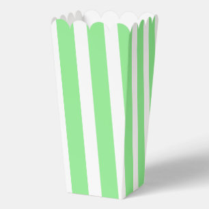 Ballotins Popcorn Classique Rayé de Vert Clair et Blanc